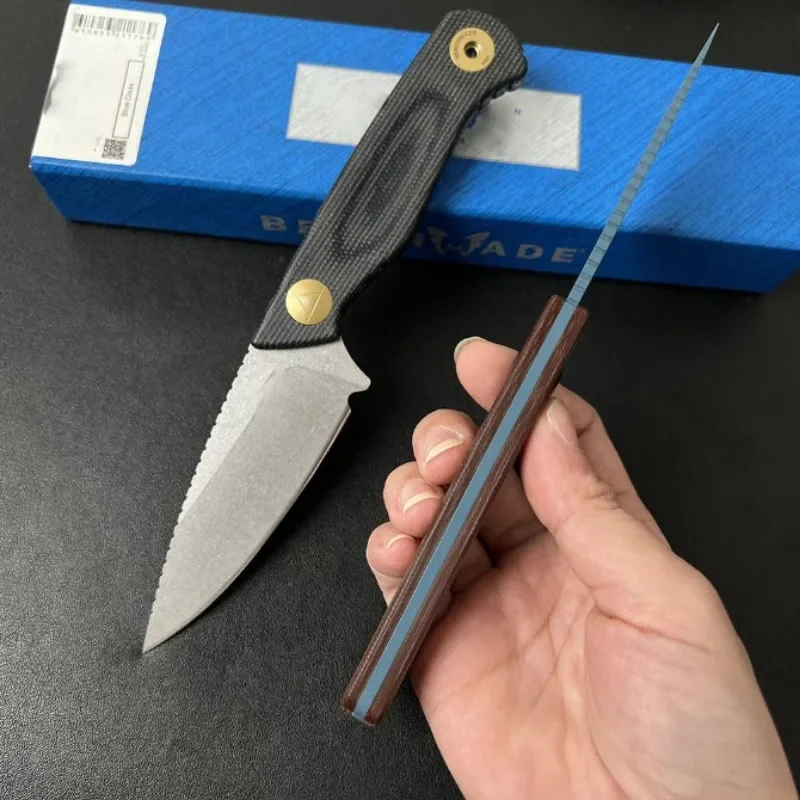Dacian 203BT Fixed Blade Linen Fiber Handle MagnaCut Blade Outdoor Hunting Tactical Knife EDC Pocket Knife 3