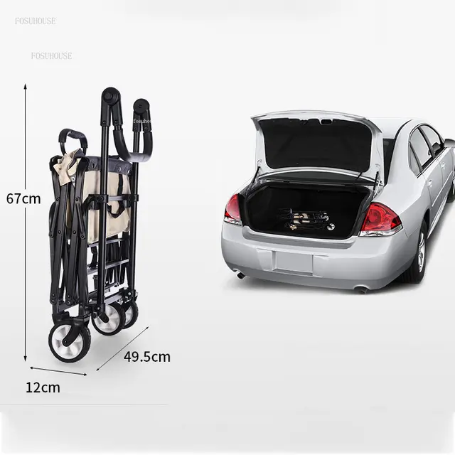 Piknik Bevásárlókosár Kültéri Kerti Szekerek Kemping Kocsi Horgász Összecsukható Kerekekkel Hordozható Húzó - Image 3