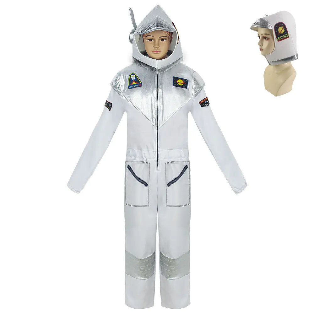 

Spaceman Jumpsuit Boys Astronaut Costume Space Suit Rompers for Kids Halloween Christmas Birthday Party Uniform Clothing