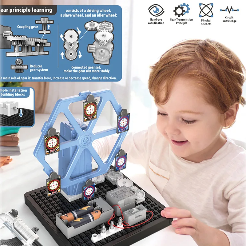 Kit Scientifico STEM 6 In 1 Per Bambini 8-12 Anni - Robot Rettile, Auto, Macchina Bolle, Lampada Fibre, Gioco Educativo Fai Da Te - 3