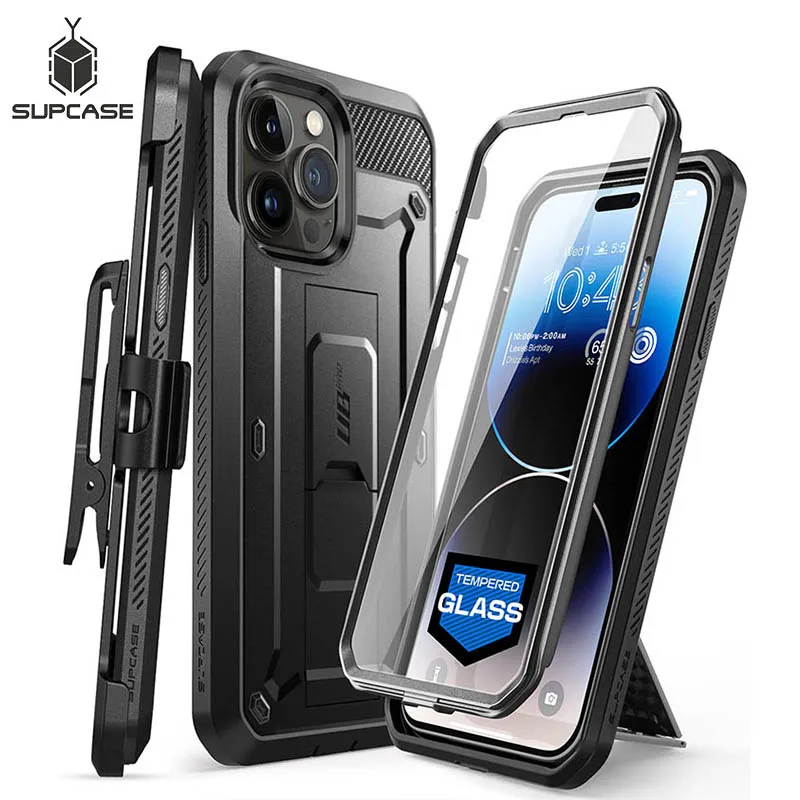 

SUPCASE For iPhone 14 Pro Max Case 6.7" (2022) UB Pro Heavy Duty Rugged Case with Built-in Tempered Glass Screen Protector