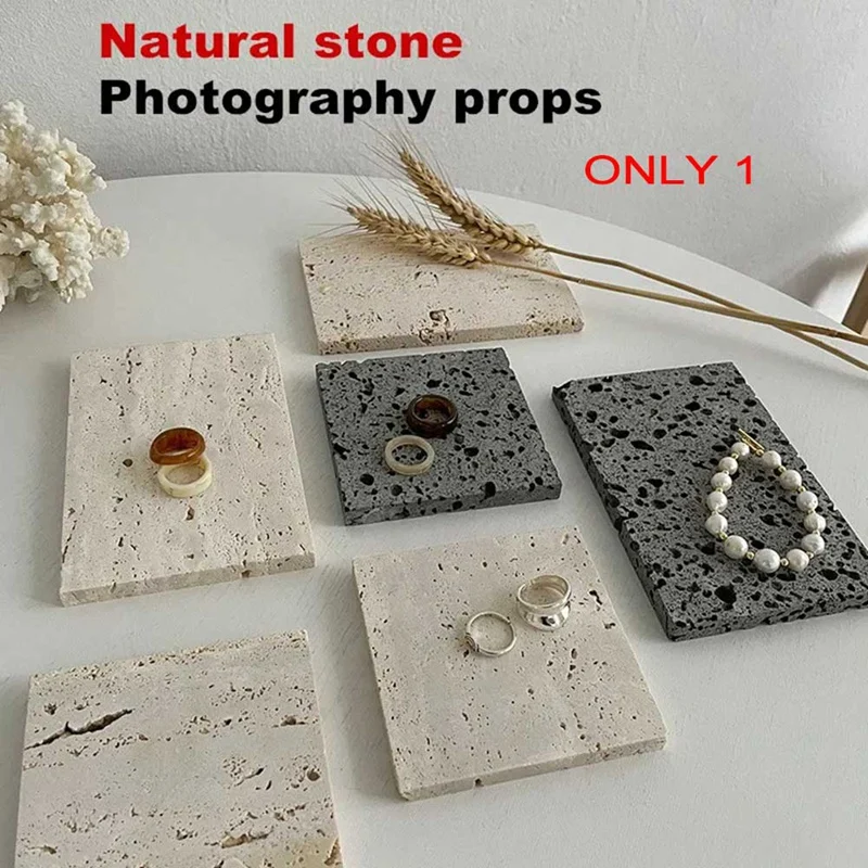 Natural Stone Ins Feng Online Celebrity Photography Props Jewelry Ornaments Tray Photographic Props 3