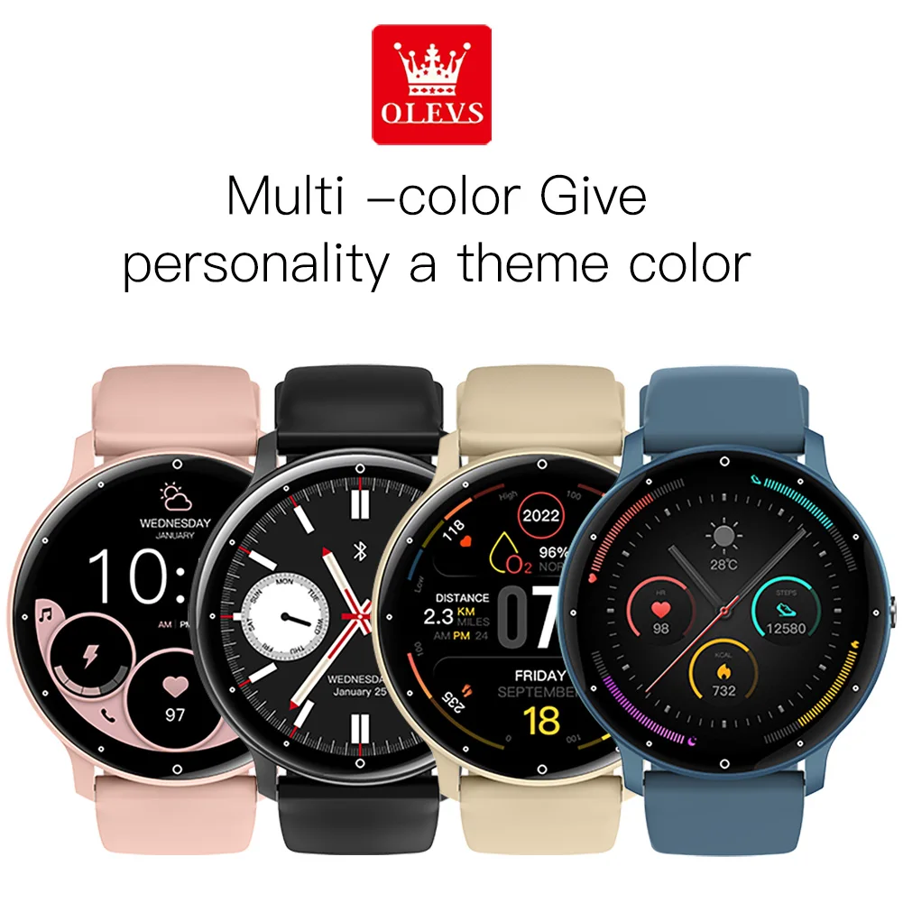 OLEVS 8201 Smart Watch Original Multifunctional Lectronic IP67 Waterproof Sports Fitness Tracker Health Bluetooth Smartwatch 6
