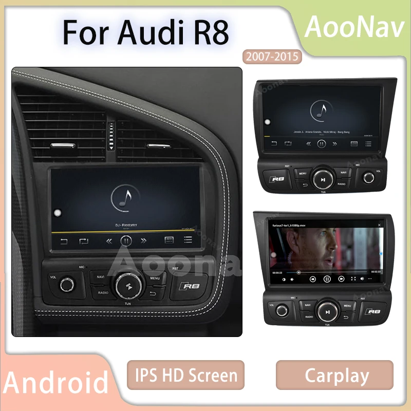 Автомагнитола 2 Din Android для Audi R8 2007-2015 Автомобильная Мультимедийная система