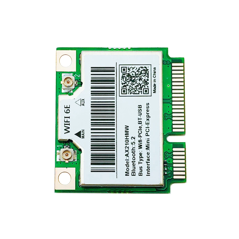 Wifi 6e Ax210hmw Mini Pcie Wifi Cartão para Intel Ax210 5374mbps Bluetooth5.2 802.11ax 2.4g 5g 6g Wifi Ax210 Adaptador sem Fio Novo - Imagem 3