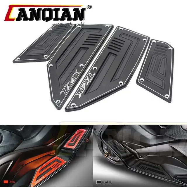 

Footrest Pedal Motorcycle Front & Rear Motorbike Footboard Steps Foot Plate for Yamaha TMax530 T Max TMax 530 2012 2013 14 15 16