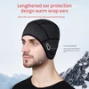 LOOGDEEL Cycling Cap Winter Warm Helmet Outdoor Sports Skiing Motorcycle Riding Bike Hat With Eyeglass Hole Windproof Headwear 3