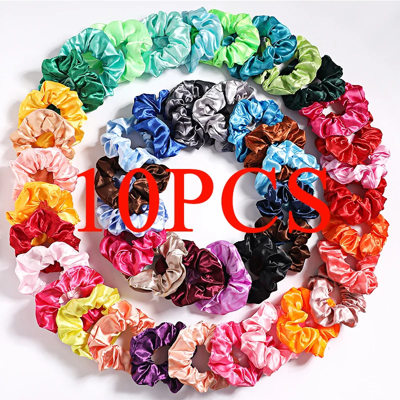 10pcs Satin mixed