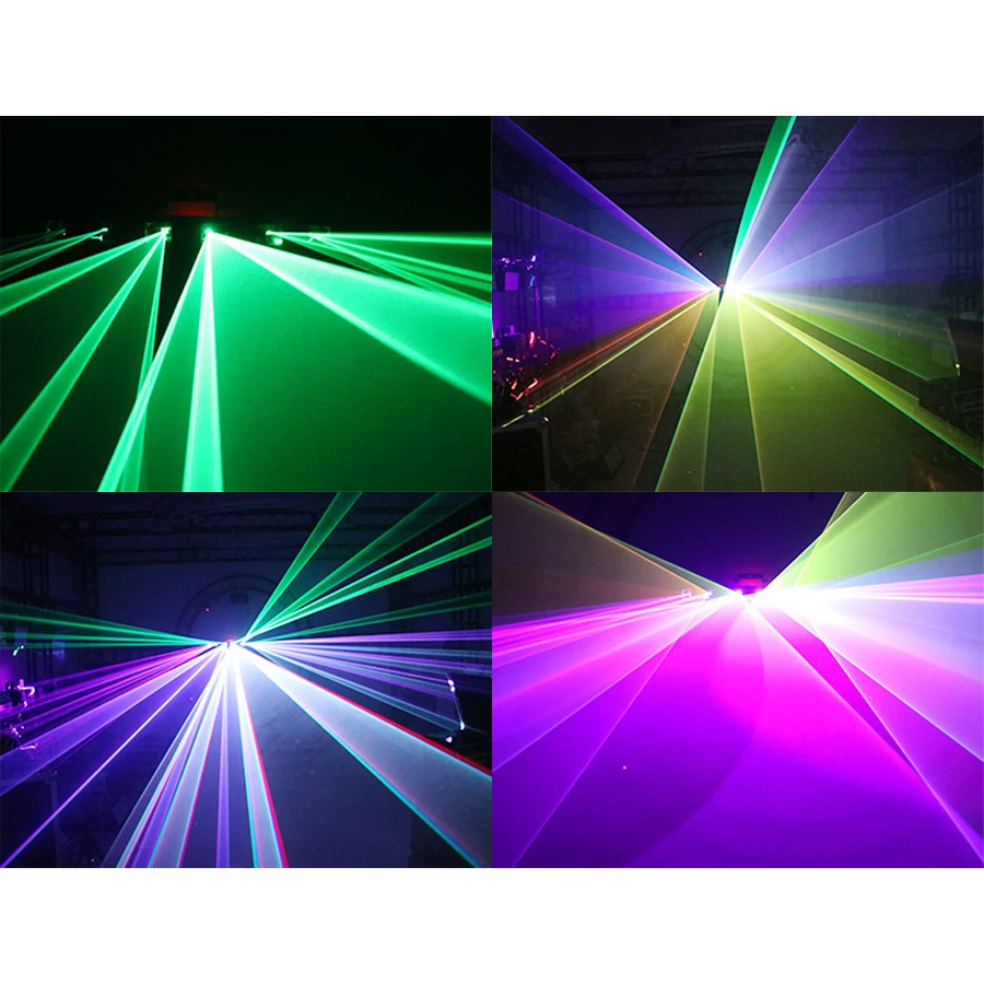 DM-RGY200 RGY Laser Stage Light - DMX512 Sound Activated Laser Projector For DJ Parties, Clubs, Home