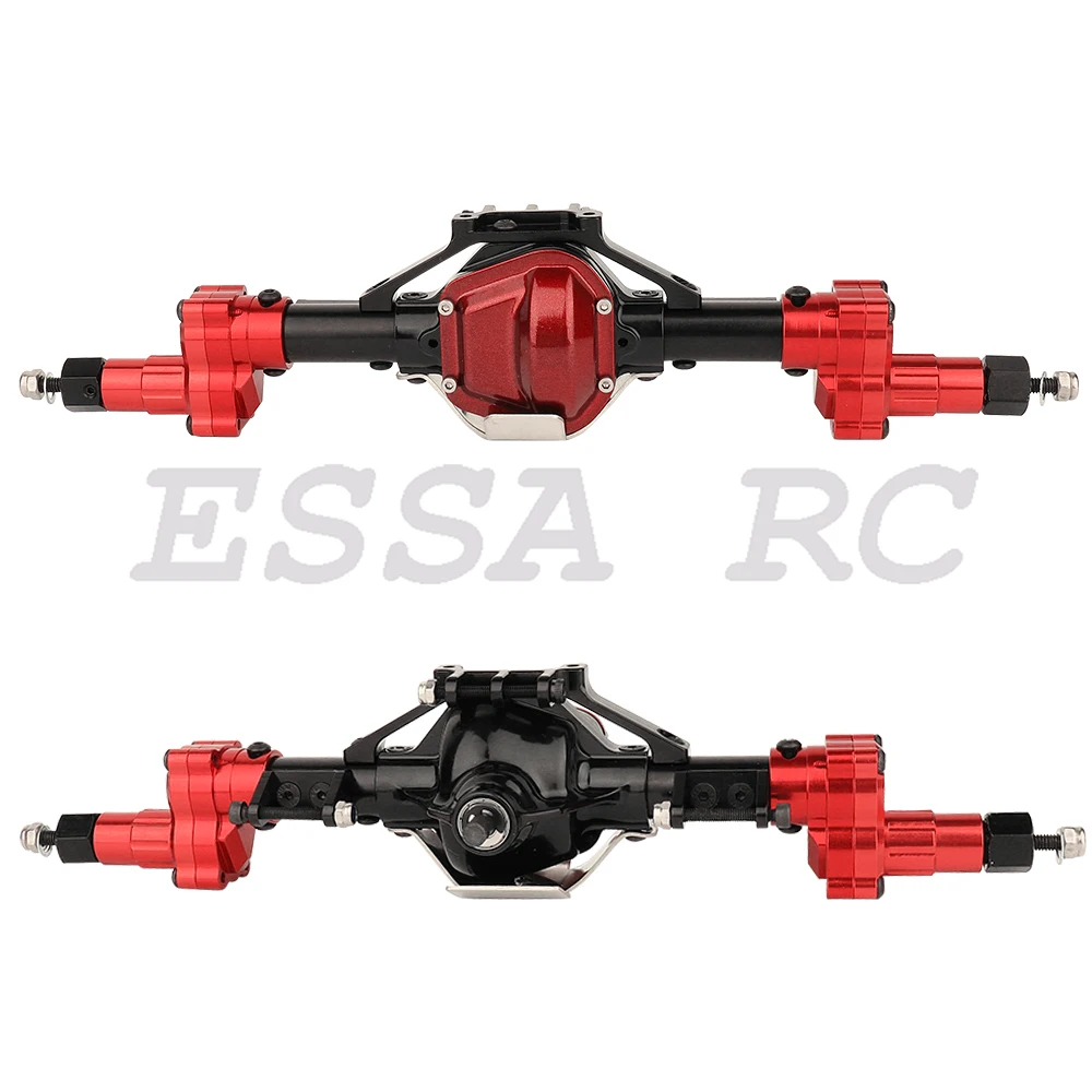 1/10 SCX10 I Heightened Scale Aluminum Alloy CNC Front Rear Portal Axle Set for RC Rock Crawler Car Axial SCX10 II Upgrade Parts 3
