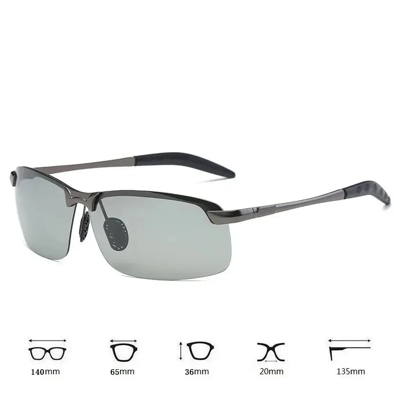 Photochromic Sunglasses Men Photochromic Polarized Sunglasses Driving Fishing
