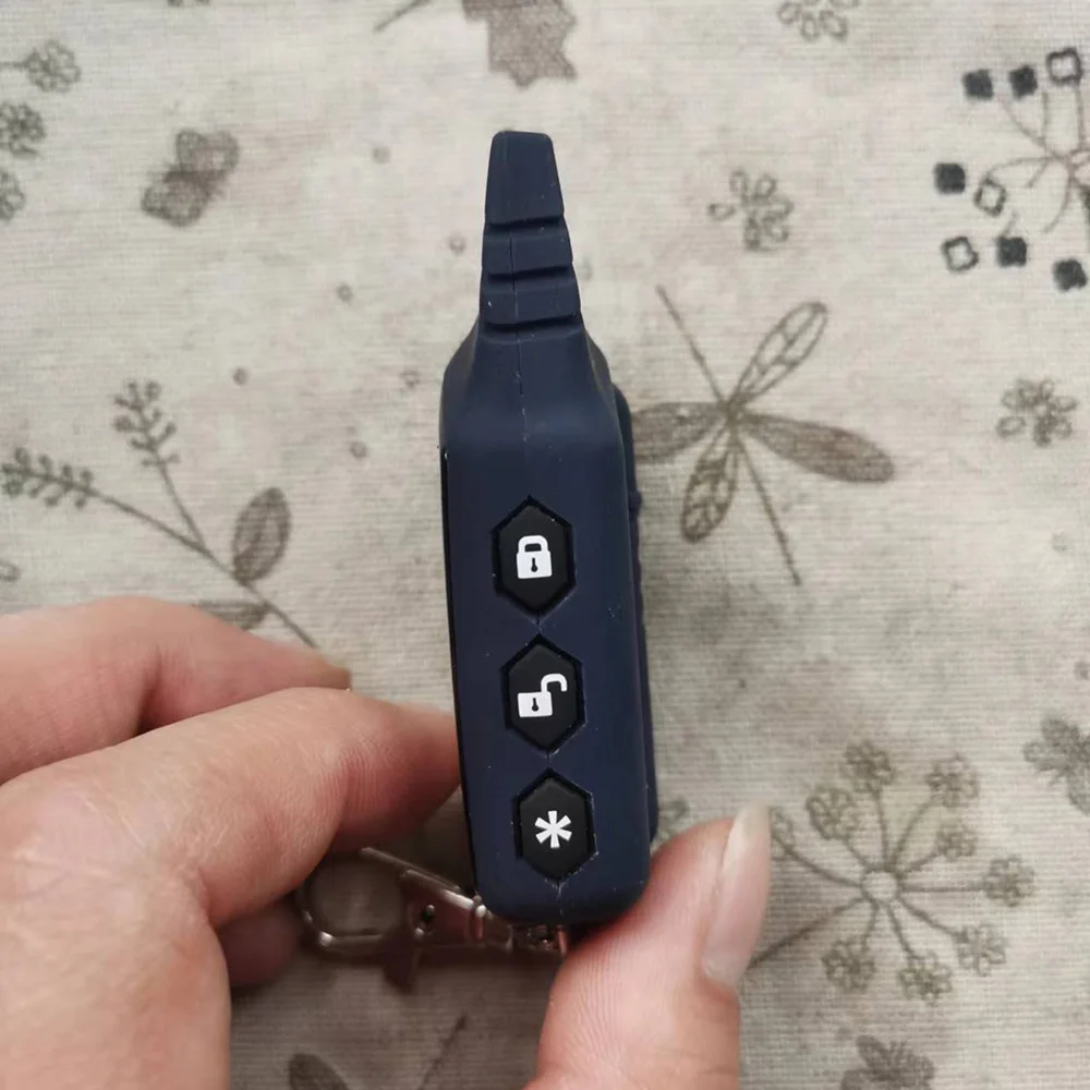 A91 2-Way LCD Remote Controller Key Chain Car Anti-theft Alarm System Russian Engine Starter For Starline A91 car alarm system car alarm car alarm kit car lock remote control