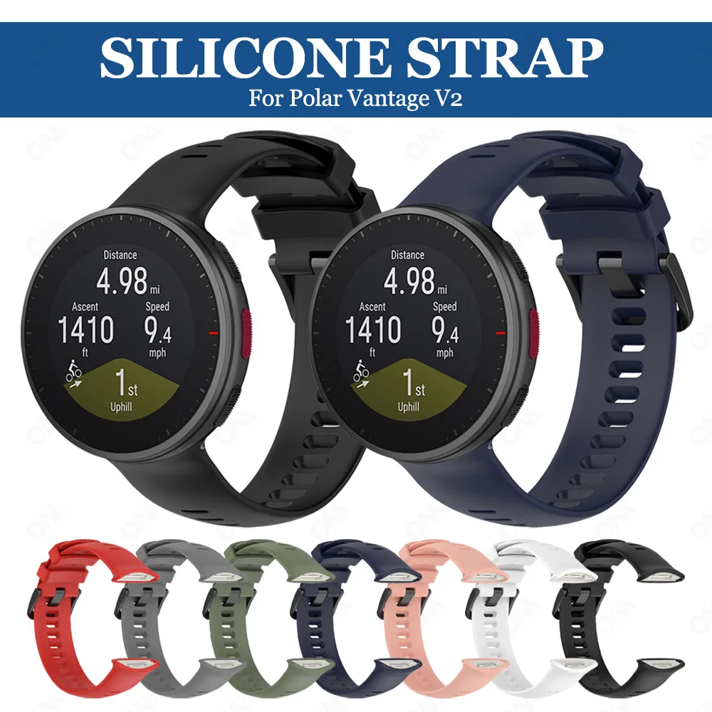 Compatibile con Polar Vantage V2, cinturino di ricambio per Vantage V2, cinturino in silicone intercambiabile