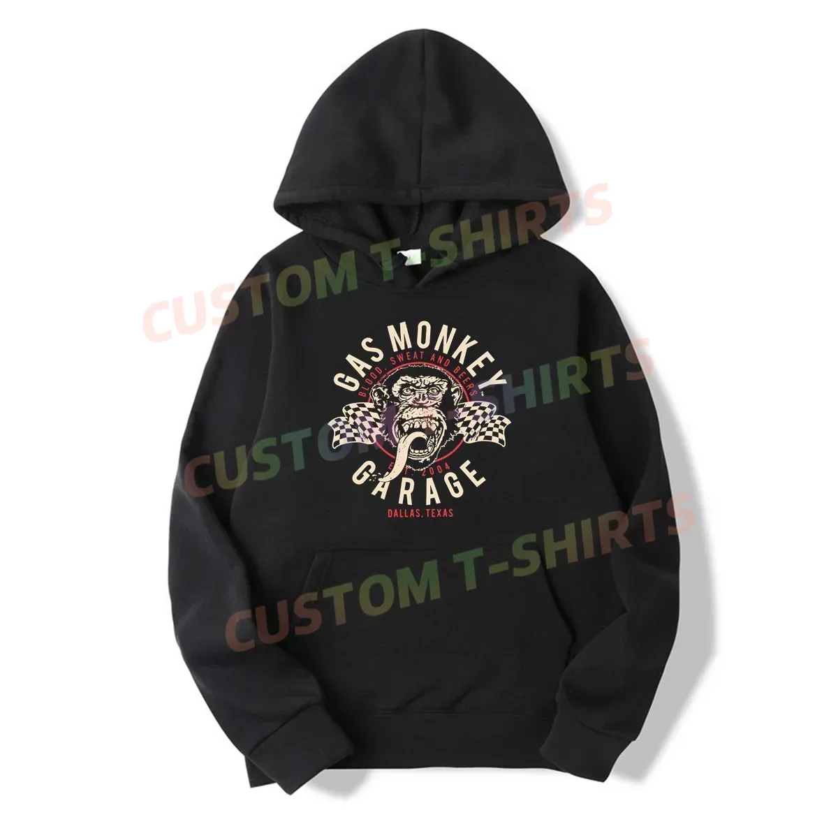 

Winter Oversized Essential Men Gas Monkeys Garage Hoodies Women Thermal Sportswear Long Sleeves Unisex M-5XL