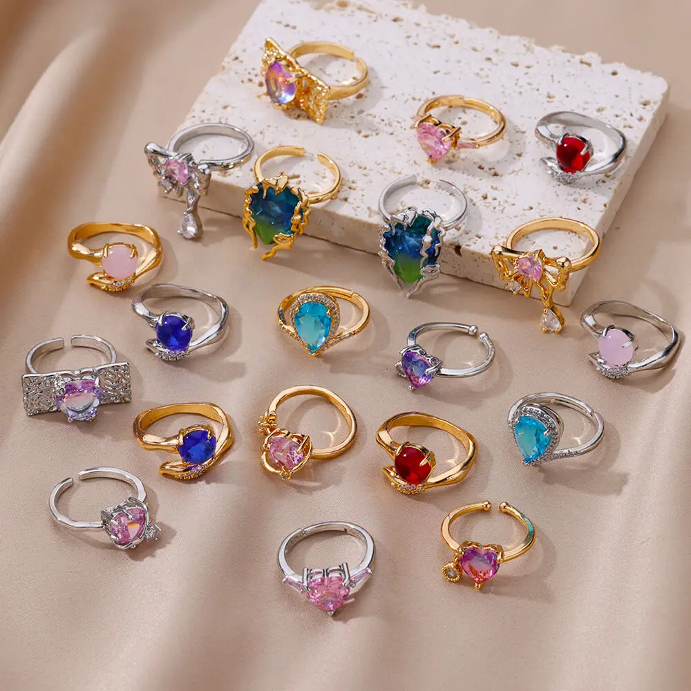 Zircon Geometric Adjustable Jewelry