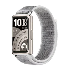 Braided Nylon Loop Strap - Comfortable & Breathable Band for Smartwatches (Light gray)