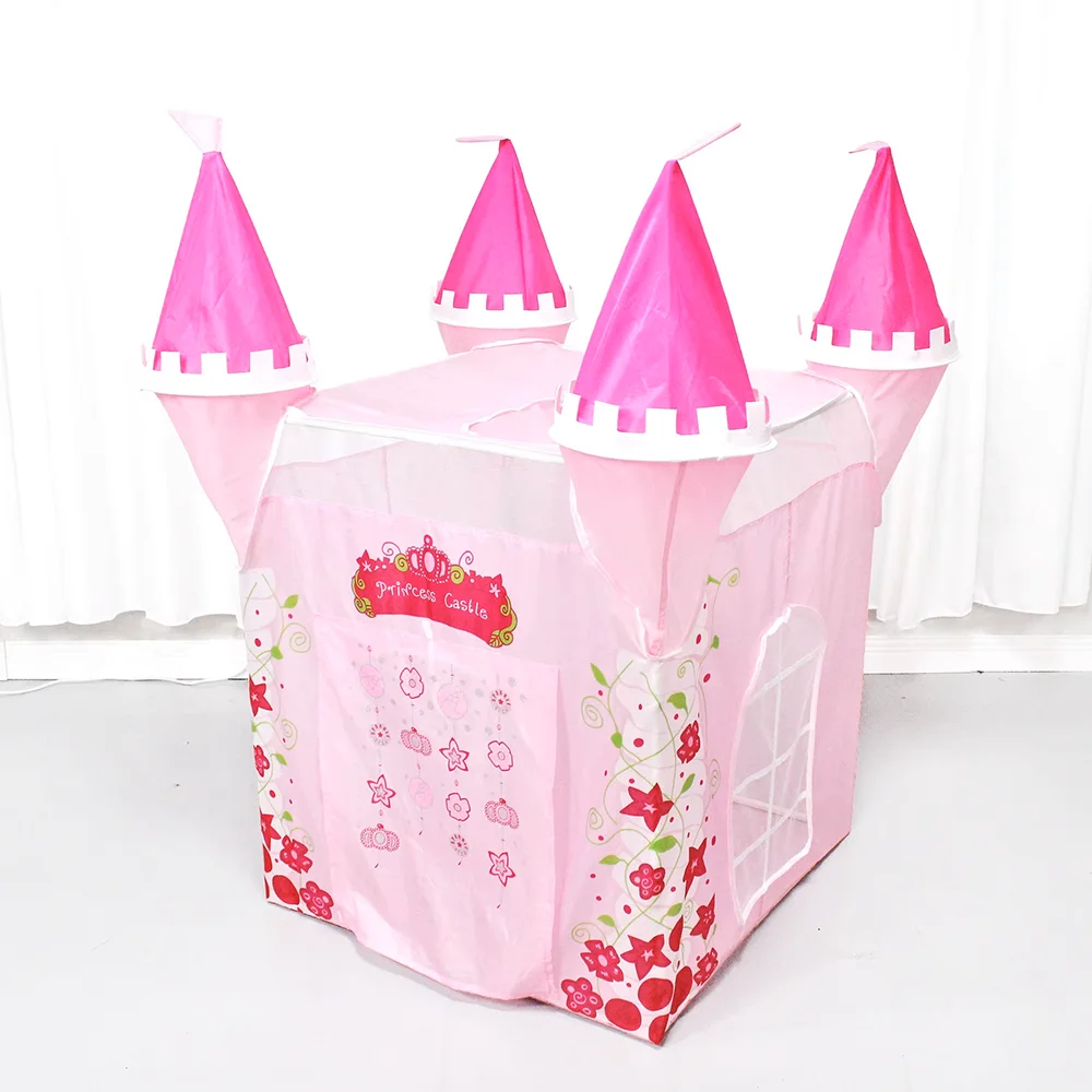 PANGDUBE 80*80*130cm Baby Playpen Indoor Baby Girl Safety Fence Princess House Activity Fence Christmas Gift for Girl