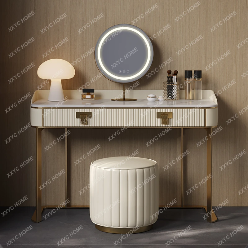 

Makeup Table Bedroom Simple Large and Small Apartment Type Marble Fashion Modern High-End Dresser