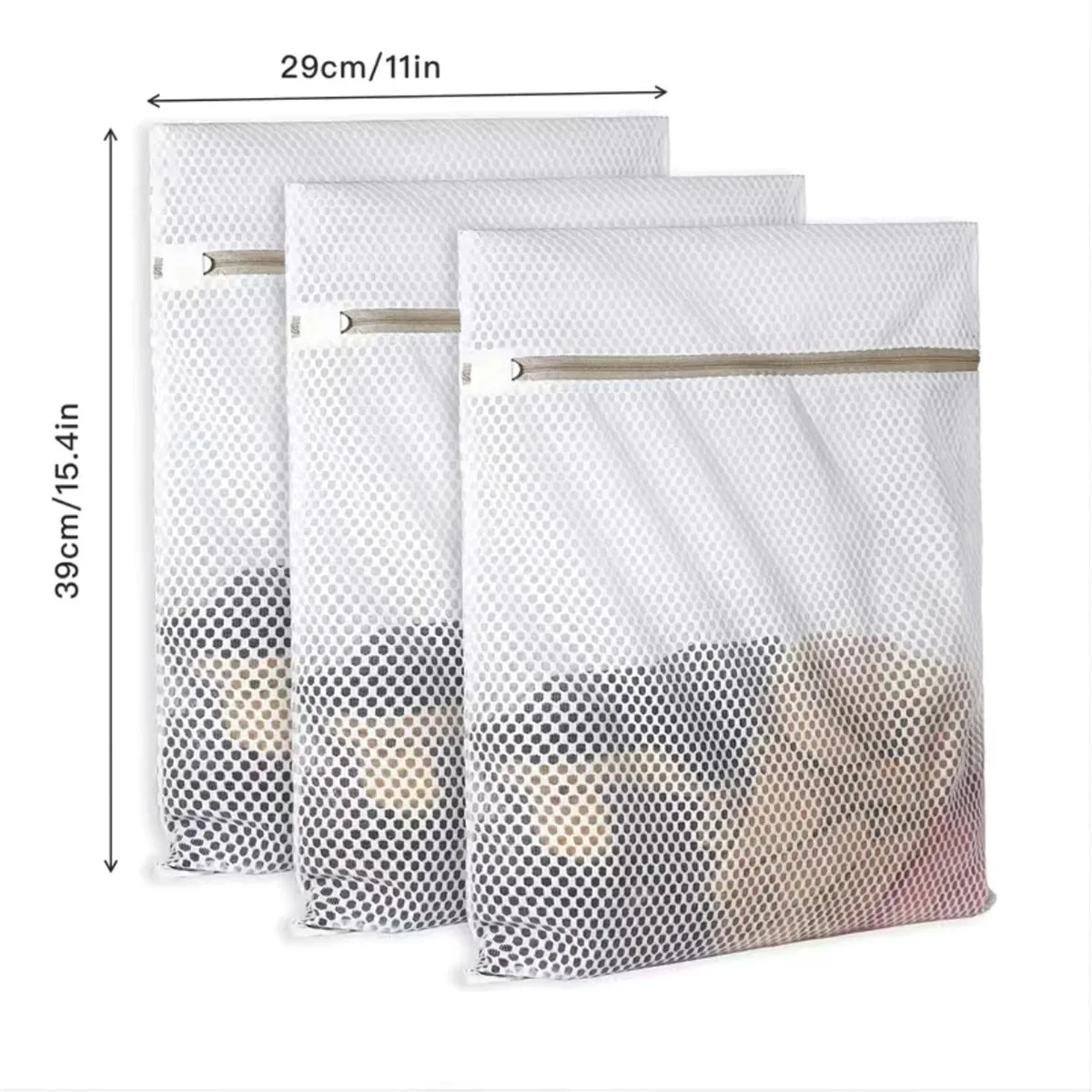 Honeycomb Mesh Laundry Bags For Delicates,Net Fabric Durable And Reusable Delicate Wash Bag Travel Organization Bag For Lingerie 6