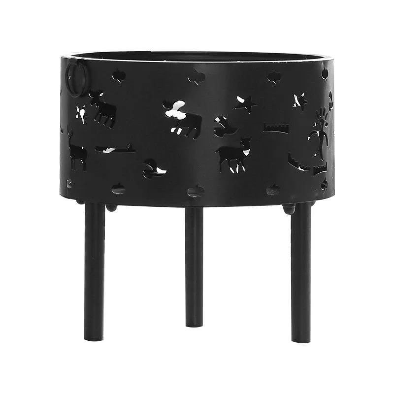 New outdoor 30cm mini portable carbon oven fire round table family BBQ camping heating oven barbecue camp picnic rack