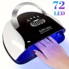 Sun X22 UV LED Lamp For Nail Manicure 72 LEDS Professional Gel Polish Drying Lamps With Timer Auto Sensor Equipment Tools 4