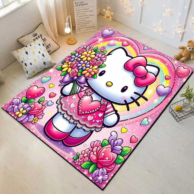 【希少　3枚セット】ハローキティ★パネルカーペット★ラグ★マット 東リ パネルカーペット 【ハローキティ】 40cm×40cm 2枚セット