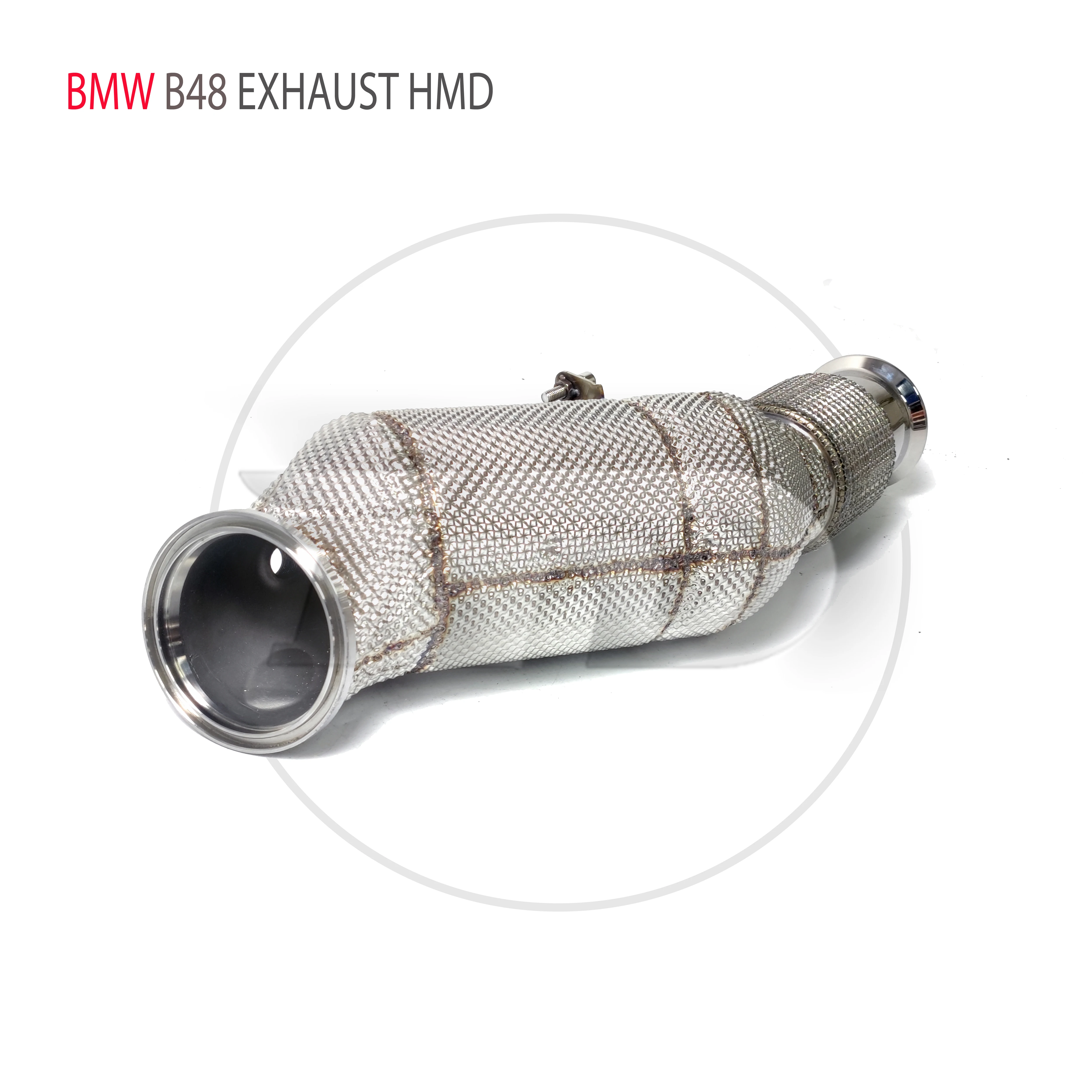 

HMD Exhaust System High Flow Performance Downpipe for BMW 730Li G12 B48 Engine 2.0T Car Accessories With Cat Pipe