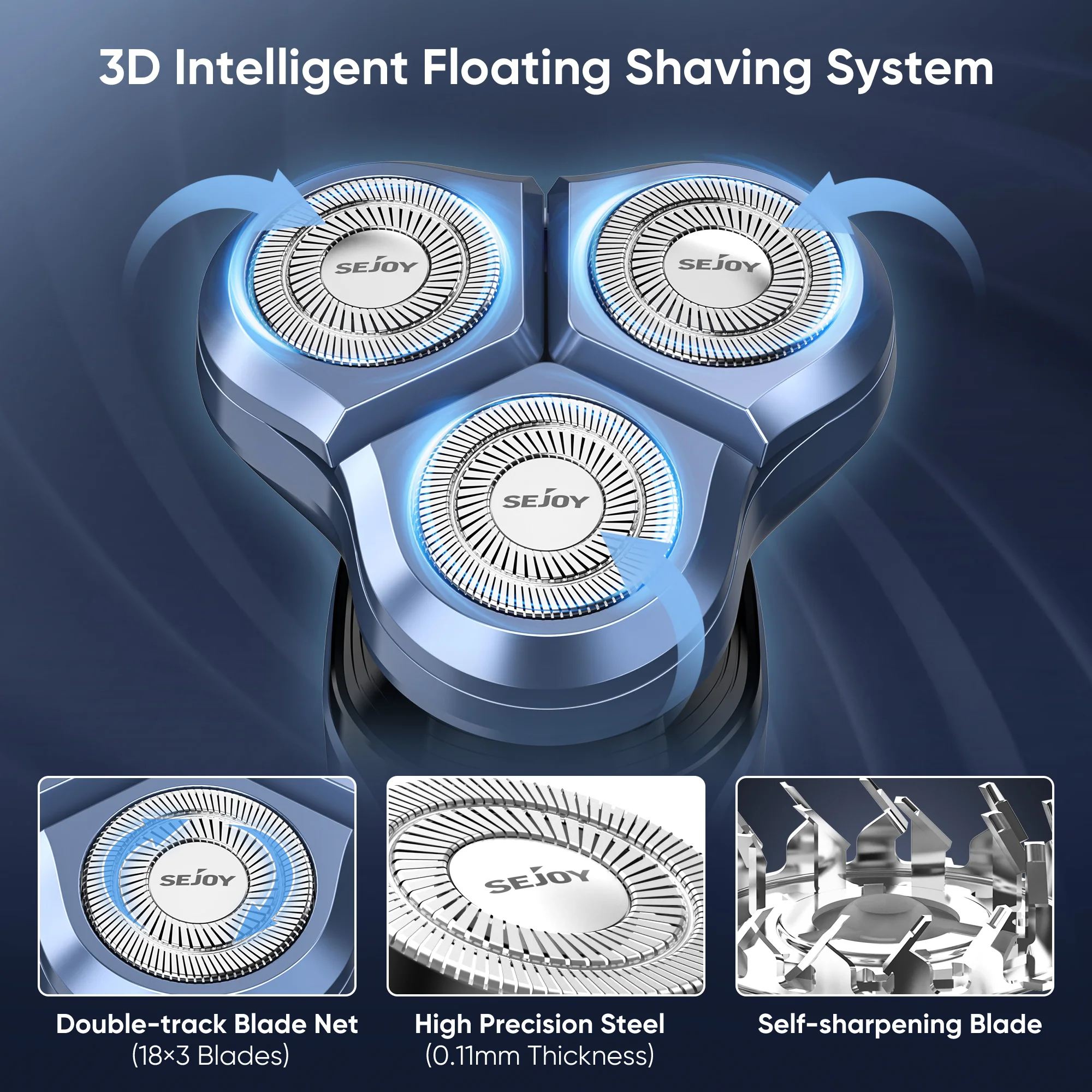 Men's Rechargeable Multi-Function Electric Shaver Kit