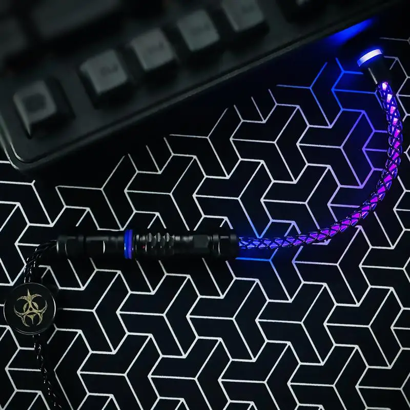 SHINELD-9 strain single crystal copper aviation plug RGB data cable magnetic axis 8K gaming cable