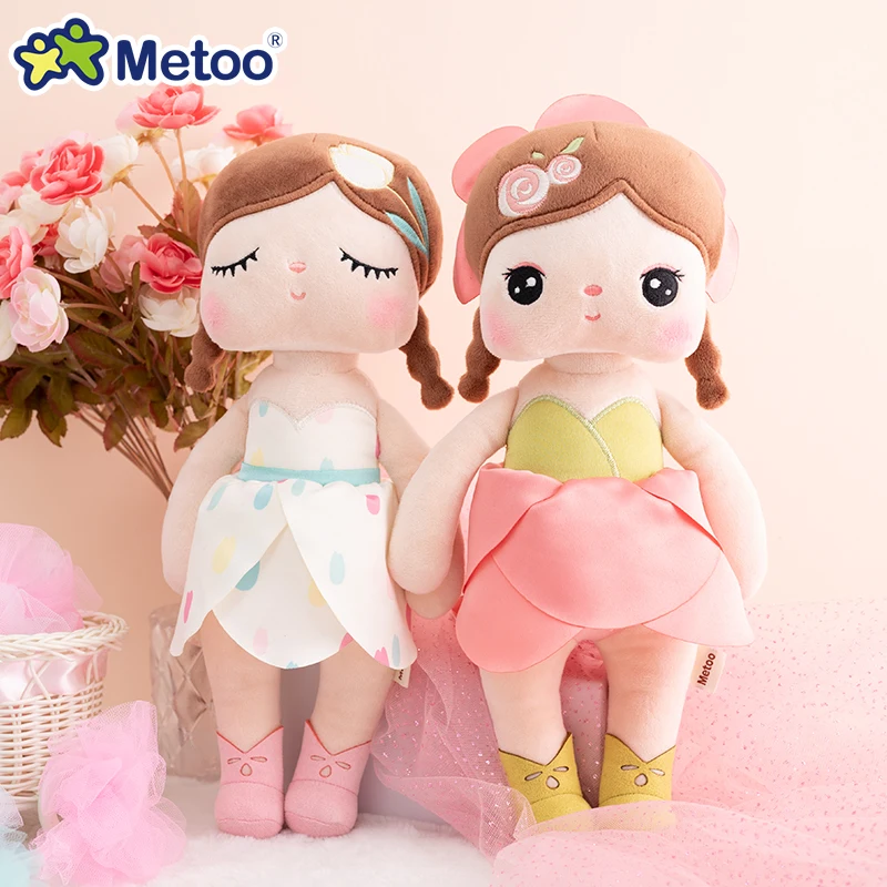 Original Metoo Dolls Soft Stuffed Angela Dolls Multi Styles Rose Black Girl Kawaii Kids Girls Dolls Christmas Gift Baby Toys 4