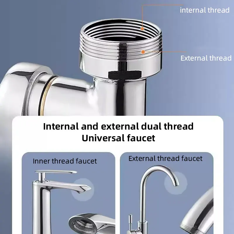 New Rotation Extender Faucet Plastic Splash Filter Kitchen Tap Aerator Washbasin Faucets Bubbler Nozzle Robotic Arm