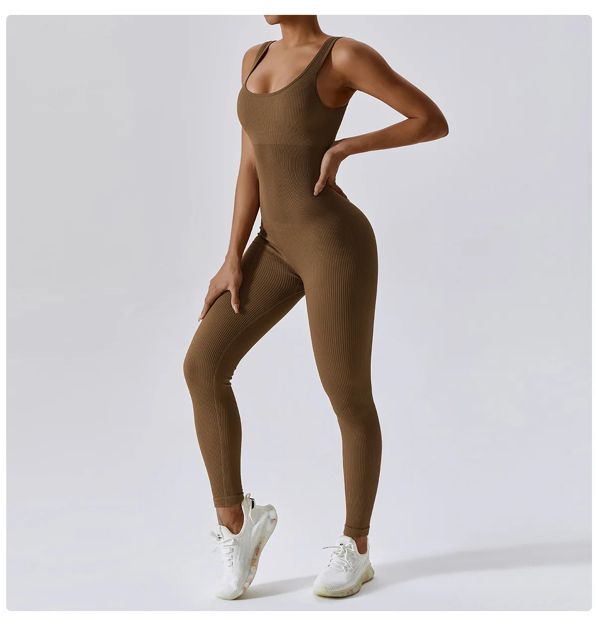

Women's New Seamless Dance Slim-Fit Exercise Stretch Tight Yoga Jumpsuit