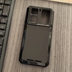 Black Transparent Soft TPU Silicone Phone Case - Durable Protective Back Cover for WP300 5G (Black)