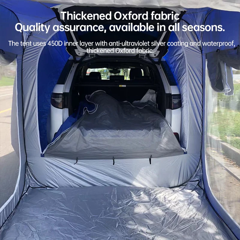 Outdoor Extension Suv Rear Tent for 5-8 People 190t Camping Tent Trunk Car Mounted Camping Equipment