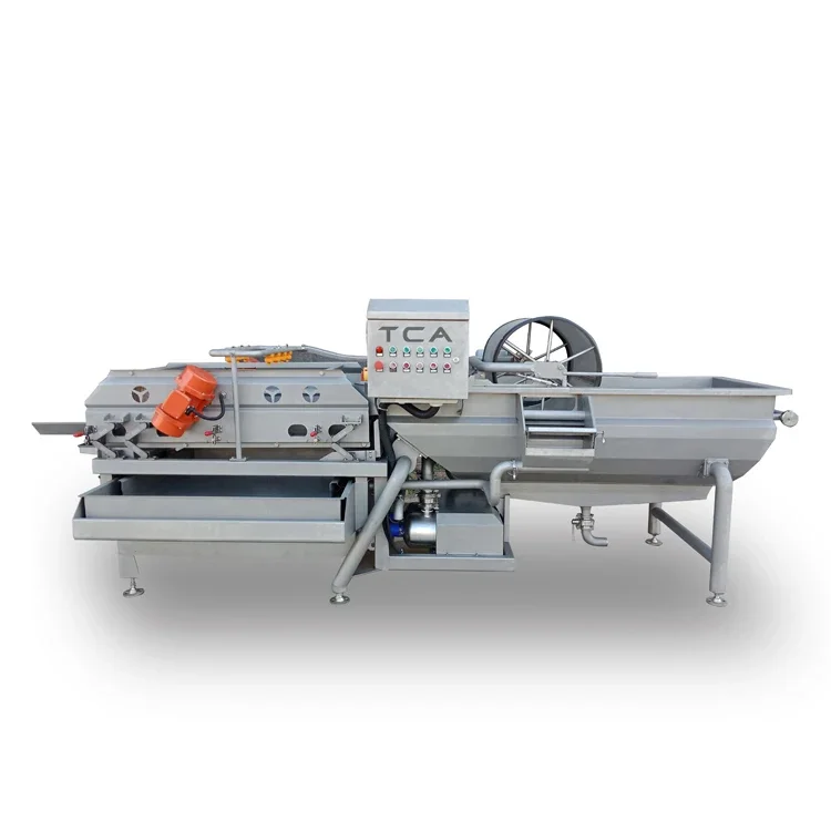 Vegetable Fruit Bubble Washer Vegetable Cleaning Machine Sorting Drying Frozer Processing Production Line 5