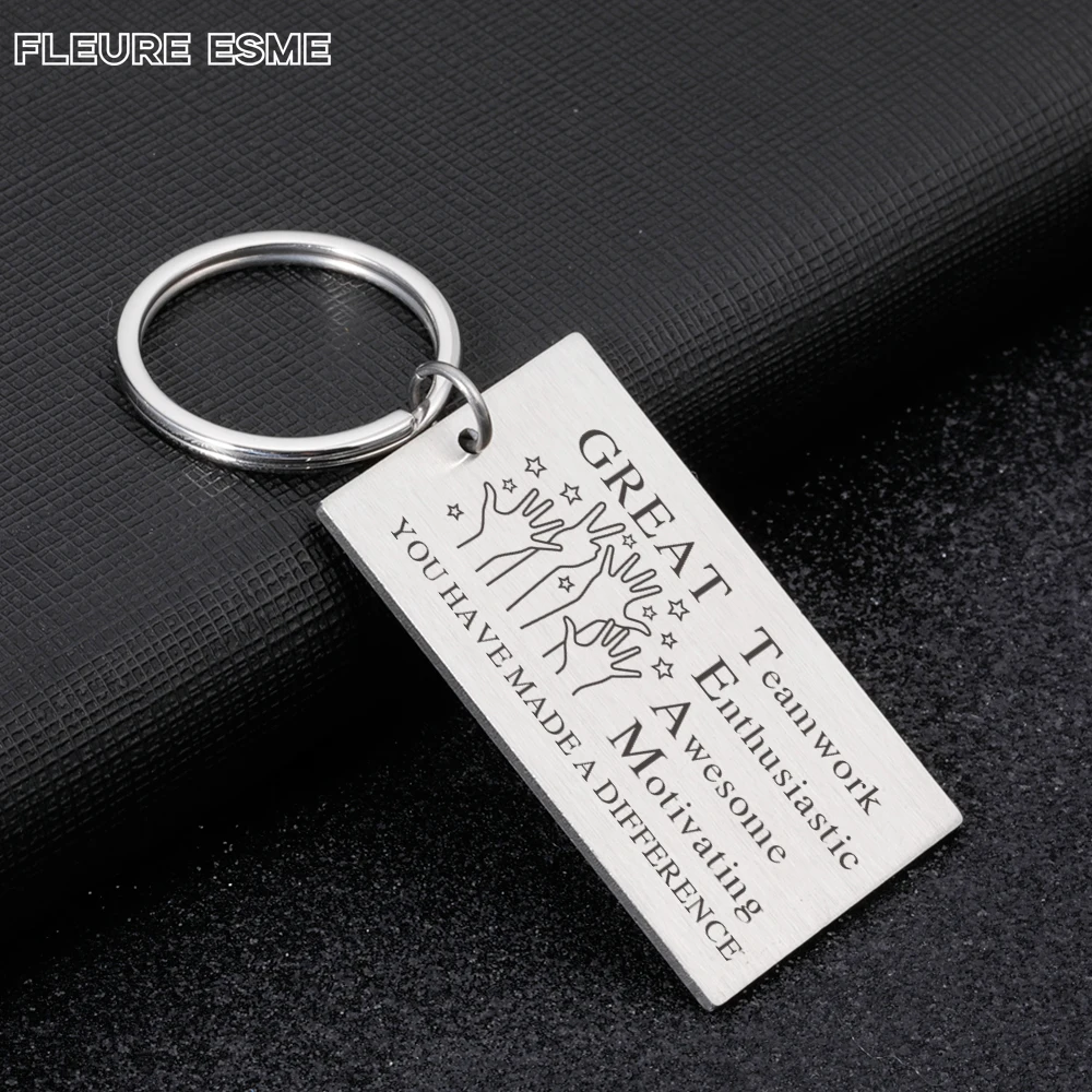 Great Team Gift Keychain You Have Made Difference Key Chain for BOSS