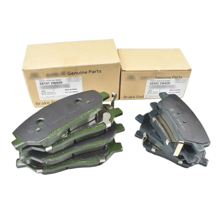 2pieces Automobile parts front and rear brake pads wheel friction braking pads 581012WA00 583022WA00 FOR HYUNDAI SANTAFE