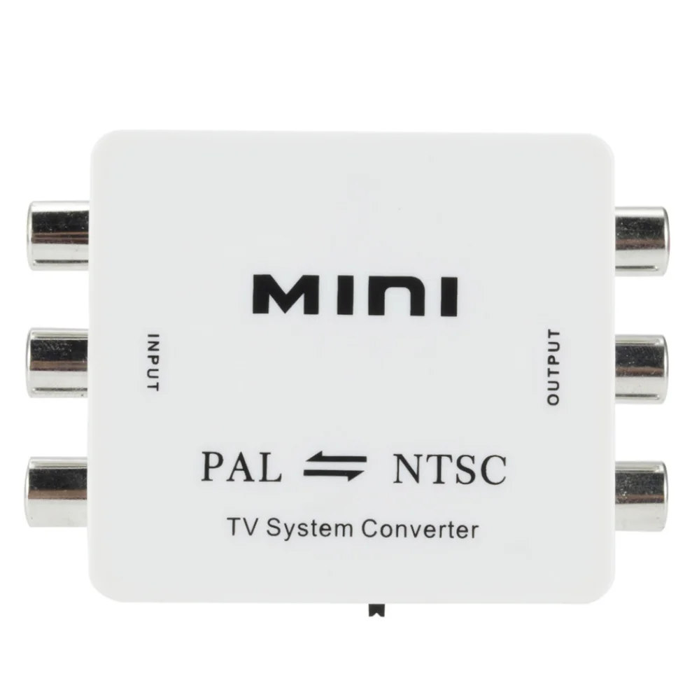 Двухсторонний ТВ-конвертер Mini PAL NTSC, переключатель PAL в NTSC в PAL, композитные подключения