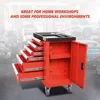 36" H X 30.5" W X 18"D Heavy Duty Lockable Slide Tool 6-Drawers Chest Rolling Tool Cart Cabinet with Keys 6