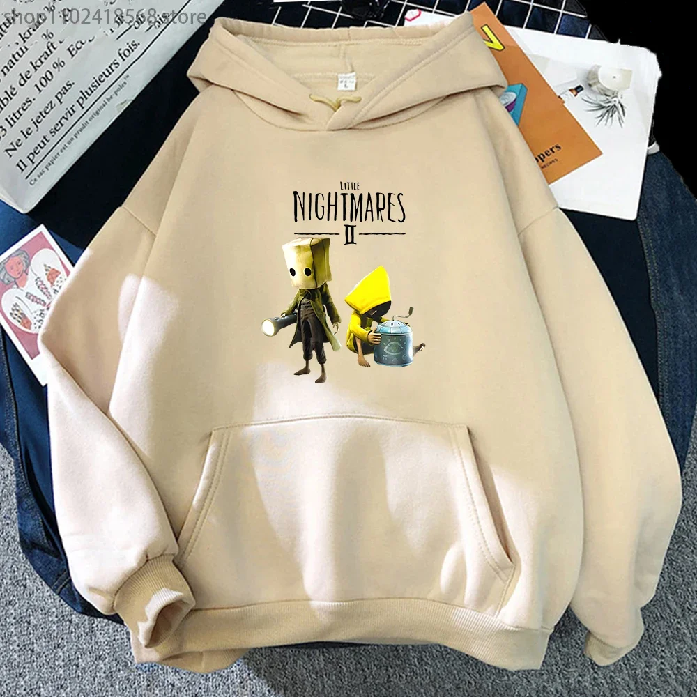 

Little Nightmares Hoodies Fleece Cartoon Anime Sweatshirts Aesthetic Manga Graphic Men/women Clothes Harajuku Pocket Streetwear