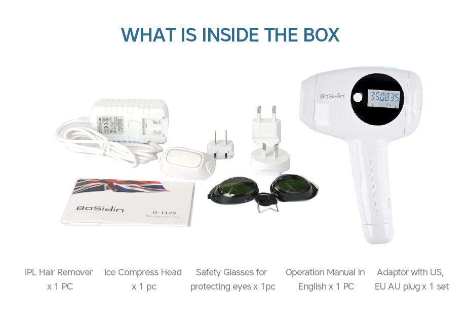 Epilatore laser ipl a luce pulsata permanente e senza dolore_voghion.com