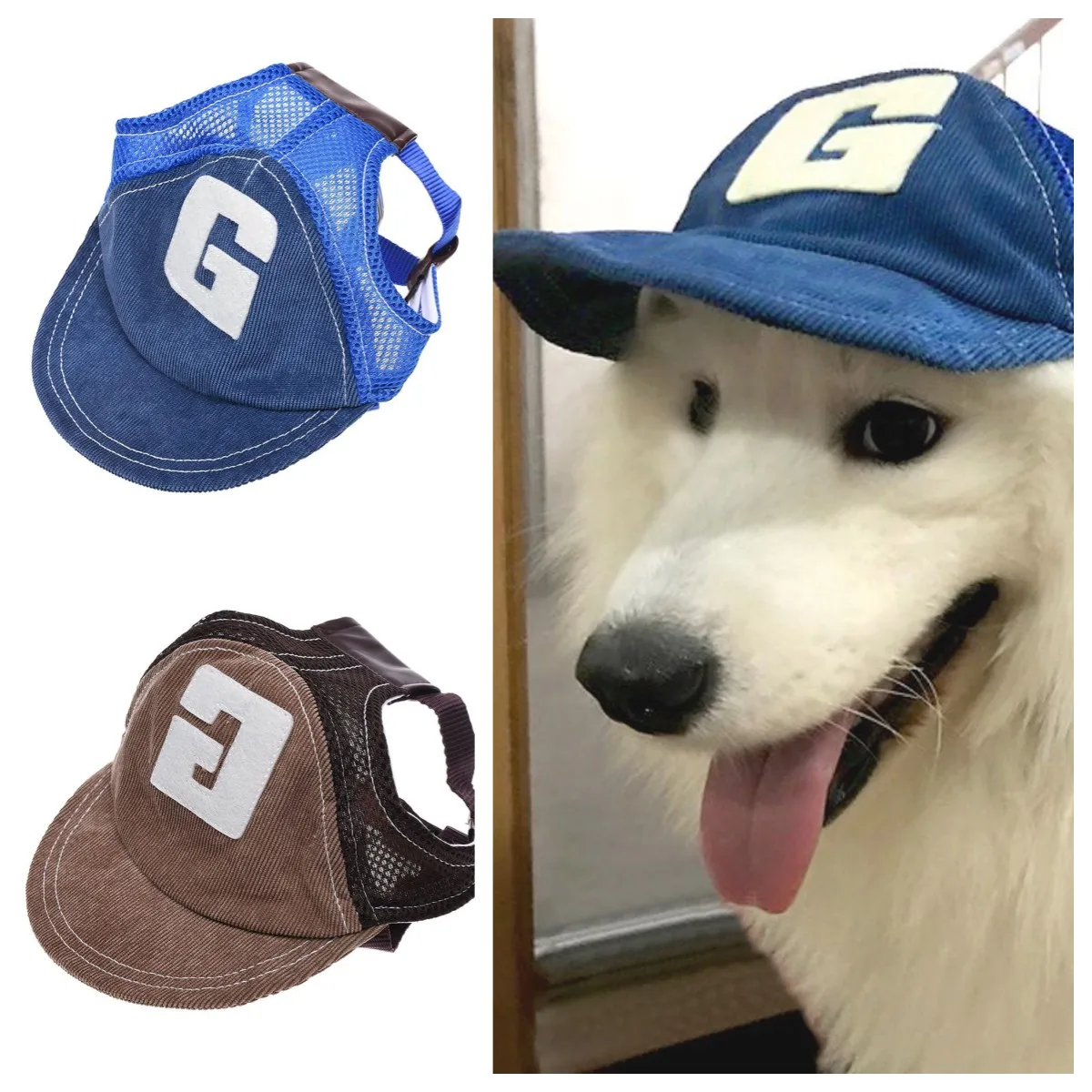 PetDogBaseballMeshCapforDogsOutdoorSportsSummerDogHatSun