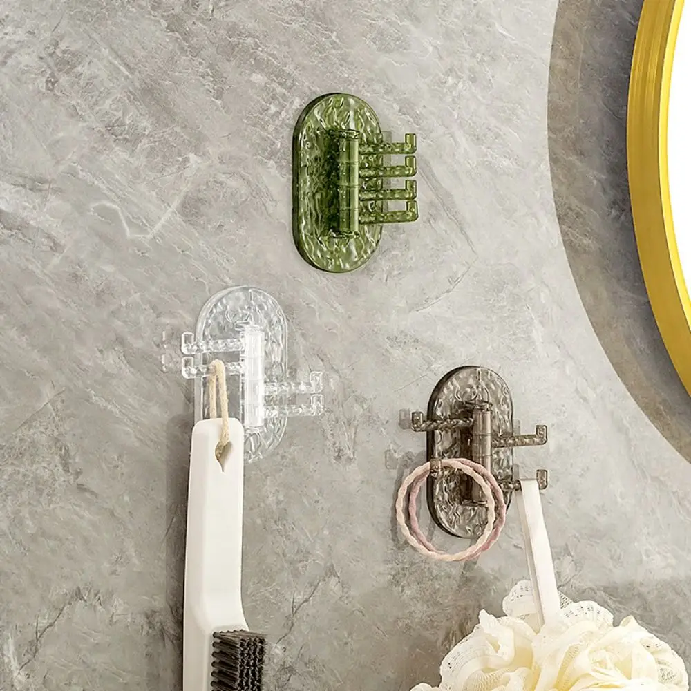 

Прозрачный настенный крепкий самоклеящийся крючок, вешалка для ключей для ванной комнаты, кухни, аксессуары для организации