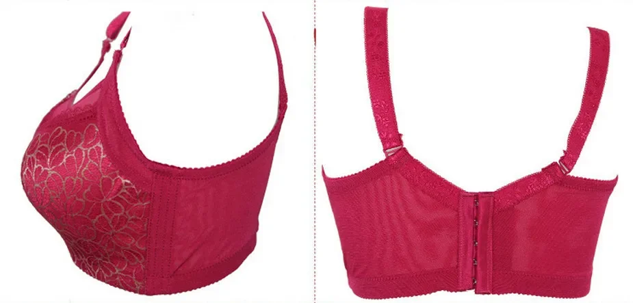 Sutiã de renda sensual feminino, sutiã push up íntimo de tamanho grande,  lingerie 85 90 95