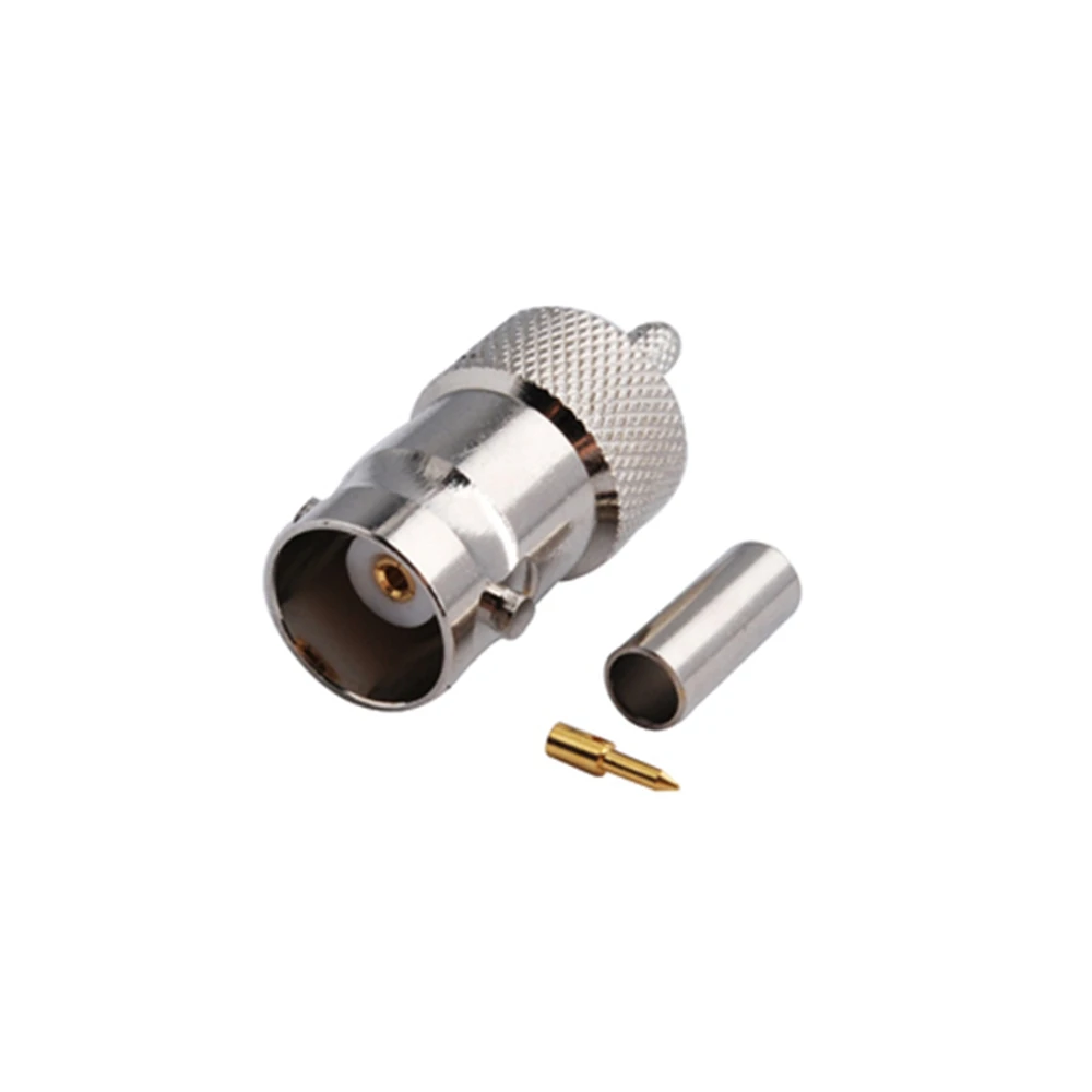 BNC Crimp Female RF Coaxial Connectors for RG316 Cables