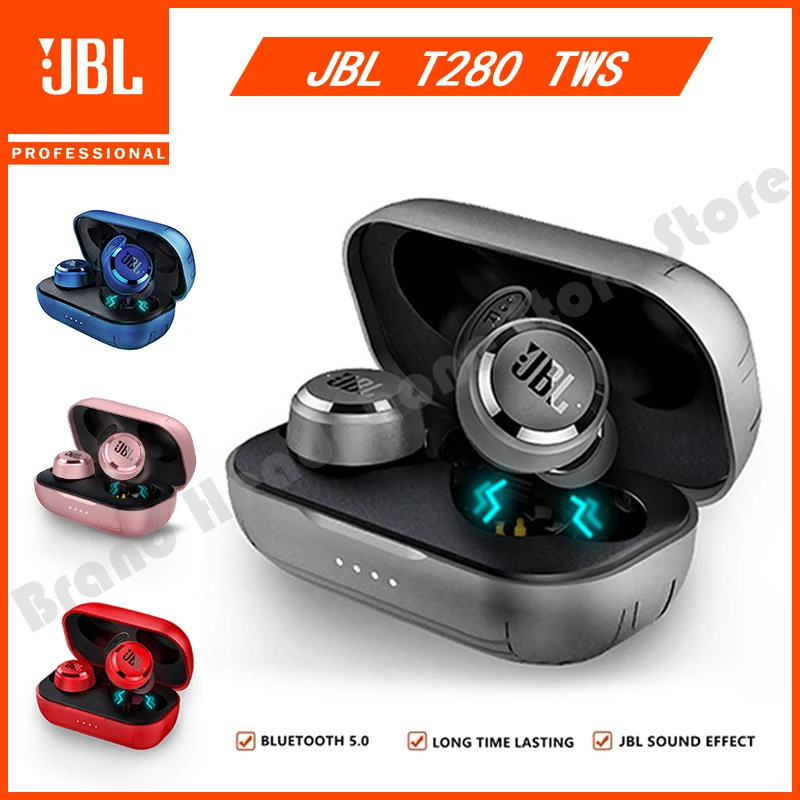 Original Jbl Tws Bluetooth Earphones Stereo Bass Sound Noise Cancelling Wireless Headphones With Mic Charging Case - Earphones - AliExpress