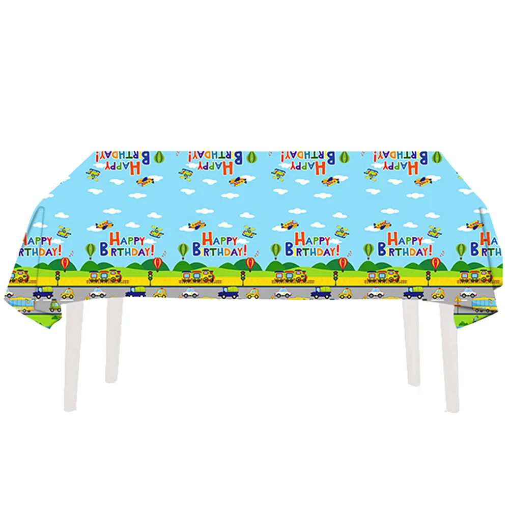 

Racing Car Theme Party Plastic Table Cover Boys Baby Shower Happy Birthday Party Decor Supplies 274X173cm
