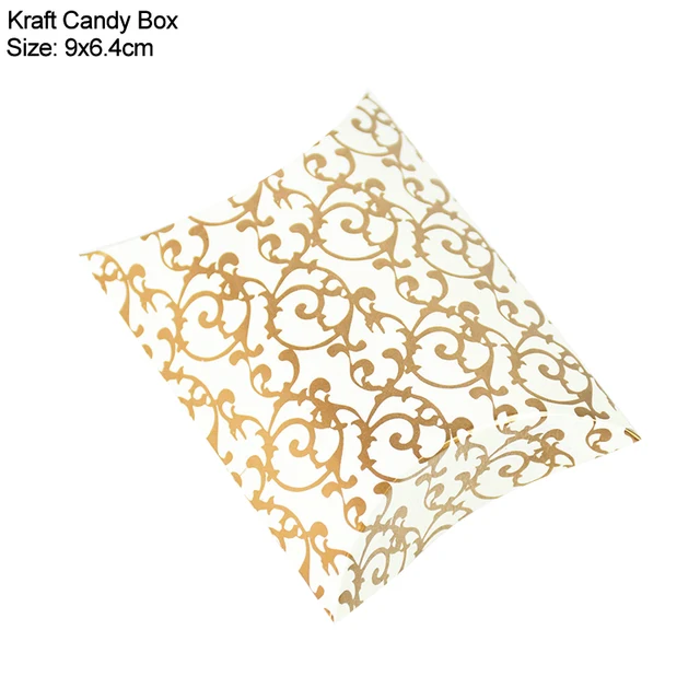10/20/30Pcs Pillow Candy Box Kraft Paper Christmas Gift Packaging Boxes Candy Bags Wedding Favors Birthday Party Decorations Style12