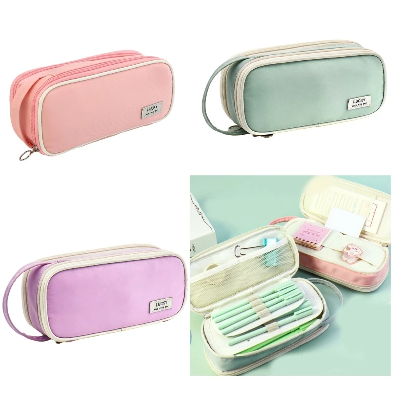 

Big Capacity Pencil Case Zipper Pen Holder Pencil Organizers Expandable Pencil Bag Large Stationery Pen Storage Pouches