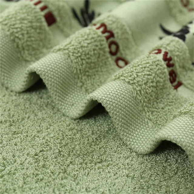 70X140CM Bamboo Big Towel Luxury Hotel Home Embroidered Bath Towel Cover Personalized Sport Gift Towels Green Coffee Cream 수건 세트 4